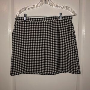 checkered skirt